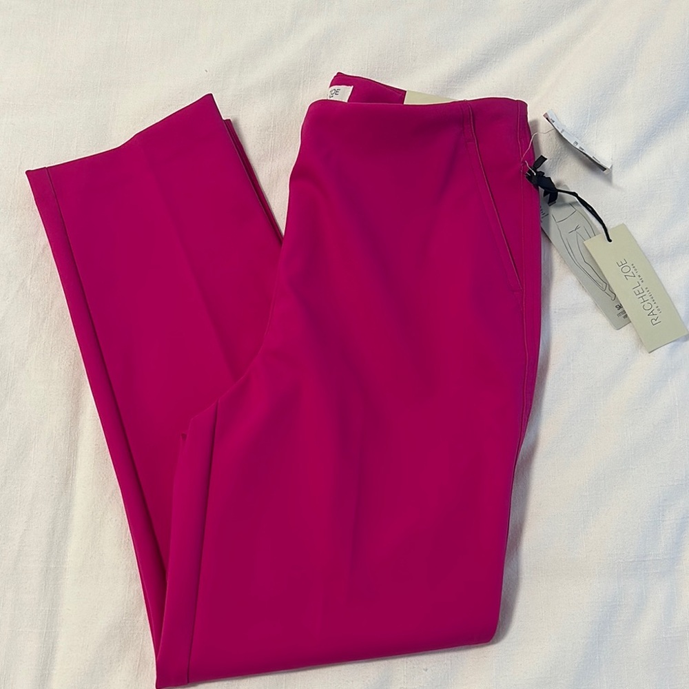 Rachel Zoe Fuchsia Hi-Rise Slim Leg Pants